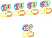 LALAFINA 5sets Highlighter Tape Removable for Boys and Girls Page Marker Book Tabs Sticky Tabs for Books in 6 Colors 5rolls*5