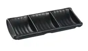 Yanco China BP-4030 Black Pearl Asian Style Melamine 2.5 oz. Sauce Dish - 4 Doz