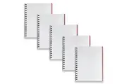 5pc Spirax 511 Hard Cover Notebook Writing Stationery Twin Wire 200-Pages Red