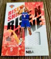 Immanuel Quickley 2020-21 Panini NBA Hoops RC Rise N Shine Jersey Relic KNICKS