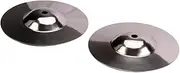 HAMPPLIES 2pcs Silver Crash Cymbal Drum Accessories for Beginners Metal Percussion Instrument Accessories Wd01