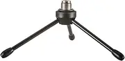 LYRCRO Desktop Desk Foldabe Tripod Microphone Stand with Non-slip Feet,Durable Iron Construction,Ideal for Podcasts, Online Chat, Conferences, Lectures,meetings with dynamic microphone