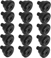 Hoement 15pcs Hard Disk Mounting Screws with Vibration Rubber Washers for SSD Shock Absorbing Computer Repair Hardware Kit Compatible with Hdds for Secure Installation