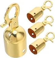HOMOBABE 4pcs Rope End Stopper Hook Cord End Caps for Stanchions Easy Installation for and Event Decor
