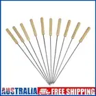 # 10Pcs Kabob Skewers Reusable 8 Inch BBQ Skewers with Wooden Handle for Grillin