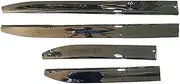 4pcs Car Chrome Body Door Side Molding Cover Exterior Skirt Stirp Seal Trim Shade Compatible for Nissan Patrol 2010-2017 Y62