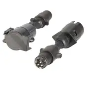 [RTM] Trailer Adaptor 7 Pin Round Plug to Round Socket - Large-Sm