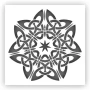 Celtic Star #4 Stencil - Choose a Size - Laser-Cut Reusable Plastic