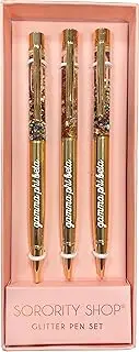 Gamma Phi Beta Sorority Glitter Pen Set
