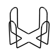 Coaster Holder, 1pcs 4" - for Both Round and Square, Holds 6 Coasters (Black)