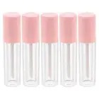 5 Pcs Empty Mascara Wand Tube Clear Lip Gloss Tube Refillable Bottles