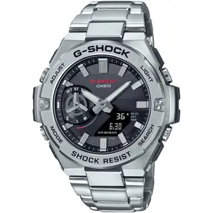 CASIO 卡西歐 G-SHOCK 太陽能 碳核心防護藍牙雙顯手錶 送禮首選 GST-B500D-1A