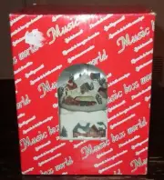 Music Box World Christmas Snow Globe
