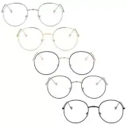 Transparent Lens Large Frame Teenagers Retro Frame Eyeglasses