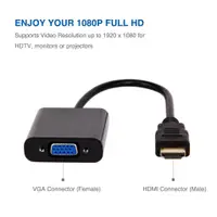 在飛比找蝦皮購物優惠-[台灣現貨保固]HDMI 轉 VGA 轉接器 HDMI 轉 