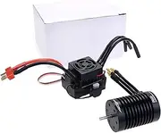 Aluminum Waterproof Brushless Motor F540 4370KV w/60A ESC Combo Set Upgrade Parts for 1/10 1/12 RC Car