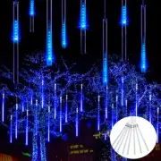 Star Meteor Shower Rain Lights 30cm 8 Tubes 144LEDs Xmas Wedding Party Tree Deco