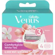 Gillette Venus Comfortglide White Tea Women's Razor Blade Refills 4 Pack