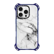 iPhone 16 Pro Bounce Case MagSafe Compatible Black and White Marble