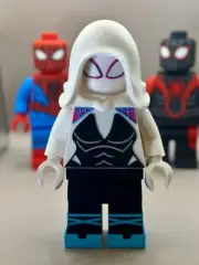 Large 8” Phantom Arachnid Black Brick Hero: 3D Printed, Megafigure Collectable