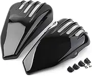 Motorcycle Left Right Battery Side Covers, Side Battery Fairing Covers Bright Black, Harley, Davidson Sportster XL1200CX 16-21, XL1200V 14-16, XL1200/TXL1200X/XL883L/XL883N 14-21 Motorcycle Ba