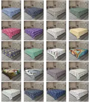 Ambesonne Nursery Print Flat Sheet Top Sheet Decorative Bedding 6 Sizes