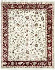 Rug Culture Hand Knotted Narayan Wool Rectangle Rug Cream 304X241Cm