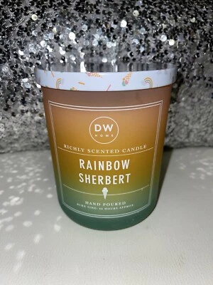 DW Home RAINBOW SHERBERT Candle Large 2-Wick, 15.3oz. HTF, Sold Out!