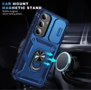 Samsung S25 Case Military Grade, Camera Slide Cover, Kickstand