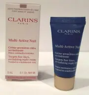 Clarins Multi-Active Night Cream Anti Aging Nuit 5ml New Free Shipping
