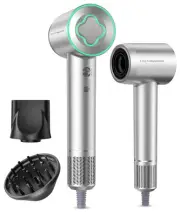 Hair Dryer - 150000 RPM High-Speed Brushless Motor Negative Ionic Blow Silver