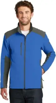 The North Face XL Tech Stretch Soft Shell Jacket Monster Blue/Asphalt Grey