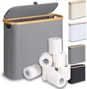 Toilet Paper Basket 28L, Toilet Paper Storage with Lid for Bathroom, Toilet Pape