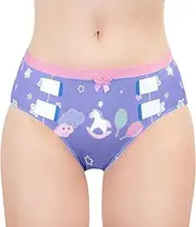 [LittleForBig] Women's Ladies Soft Silky Underwear Comfortable Hipster Briefs Babydoll Little Fantasy 'Oopsie' Potty Pants
