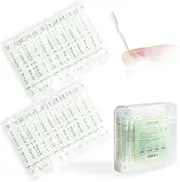 100Pcs Lips Oil Cotton Swabs Disposable Oil Q-tip Applicators for Protect Lip Gum Anti-Dry Moisture Use Before Teeth Whitening