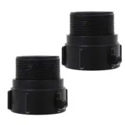 2 Pcs Water Tank Connector Tote Adapter Drain Hose Double Outlet Ibc Fitting