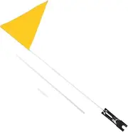 MOBUTOFU Djustable Safety Flag for Boys and Girls' Bikes Fiberglass Pole Waterproof Polyester Flag Child Bike Safety Enhancement