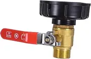 Brass Reducer Adapter with Enhanced Thread Design for IBC Tote Tank Male Threaded Connector Hose Shut Off Valve Leak Prevention for Secure