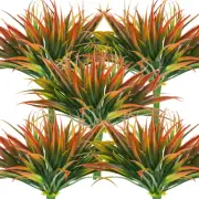 32Pcs Artificial Grass Fake Plants 17.3in Outdoor Plastic Plants UV Resistant...