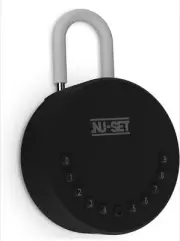 Nu-set Smart Key Storage Box, Hanging Shackle, Black - Remote Program - NISB