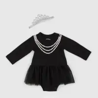 在飛比找momo購物網優惠-【日安朵朵】女嬰雪紡蓬蓬裙連身衣 –MIT台灣製奧黛莉赫本 