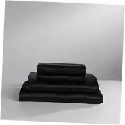 Satin Luxury Sheet Set 4-Piece Set King Black