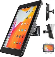 Wall Mount Anti-Theft Security Kiosk POS Stand Holder Enclosure for 2022 2021 2020 iPad Pro 11", 10.9" 2022 iPad Air 5, 2020 iPad Air 4, Flip & Rotate
