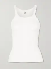 [RE/DONE] RE/DONE - Ribbed Cotton-jersey Tank - White - large large White