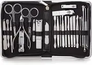Manicure Set Pedicure Kit Professional Nail Clippers, Stainless Steel Nail Care Kit Pedicure Set For Women Men,26pcs black