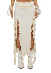[Lioness] Rendezvous Midi Skirt - Canary