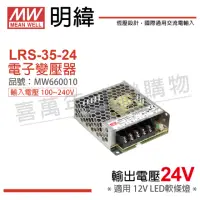 在飛比找momo購物網優惠-【MW明緯】2入 MW明緯 LRS-35-24 35W 室內