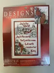 Designs for the Needle~JOY TO THE WORLD~Cross Stitch Kit~Christmas #319829~NEW