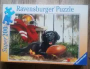 Ravensburger Super Dog Football 200 pc Jigsaw Puzzle NEW FACTORY SEALED