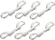 Toddmomy 6pcs Leash Hook Heavy Duty Hitch Trigger Chain Diving Clips Double Snap Hooks Water Bucket Hooks Key Chain Hooks Heavy Duty Hook Pet Sling Feed Buckets Zinc Alloy Dog Button